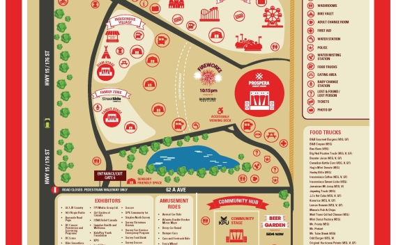 Canada Day Festival site map